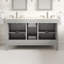 Cambridge Weddle 60 In.  Double Sink Bath Vanity With Quartz Top And Undermount Porcelain Sinks-1744666515