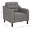 Fauteuil capitonné large Heuton 32,4 po-1482356969