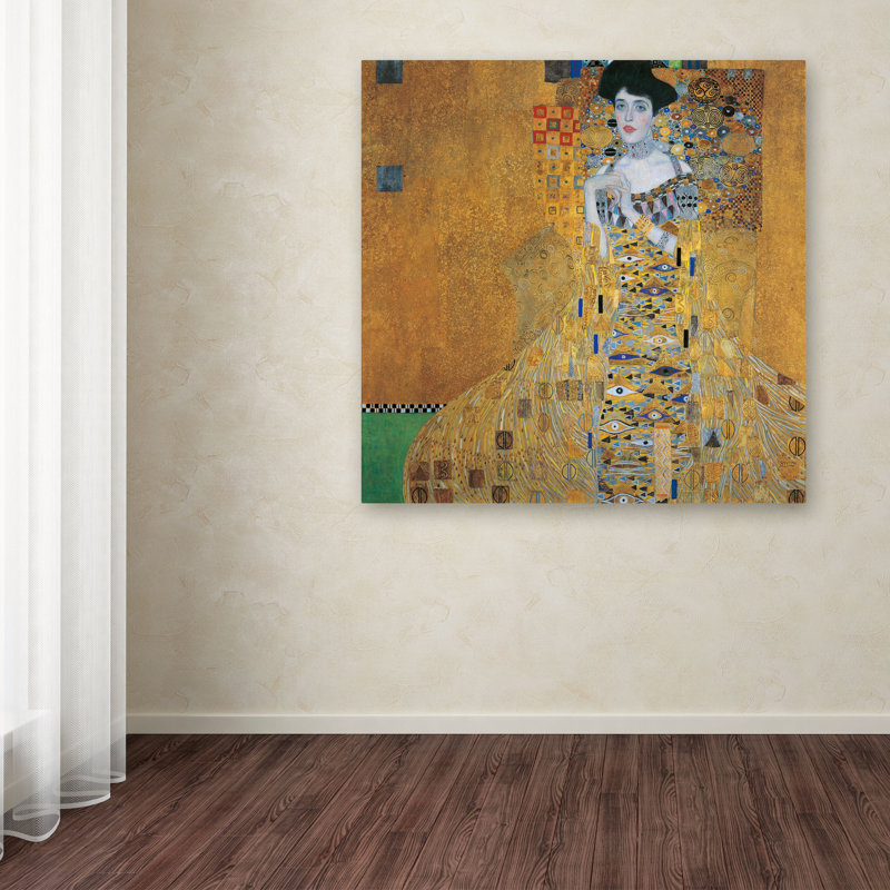 «Portrait of Adele Bloch-Bauer I» par Gustav Klimt, reproduction sur toile, H 24 po x l 24 po x P 2 po