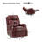 Rudisill Transitional Genuine Leather Swivel Rocker Manual Recliner-80890599