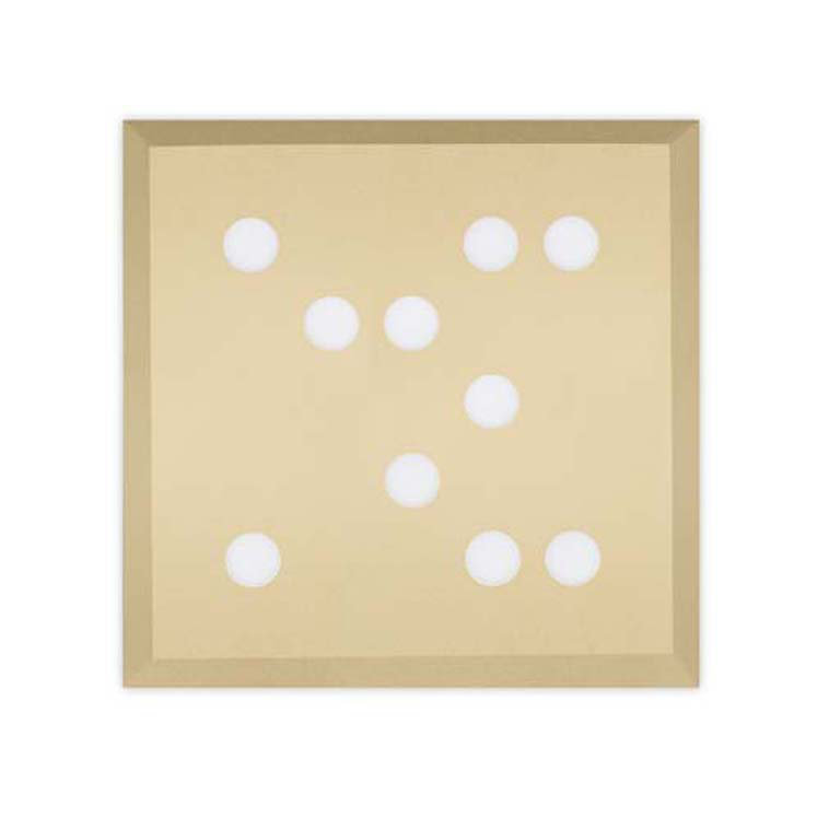 Gallaher Glass LED Flush Mount, Gold
