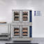 Four commercial double 38 po avec ensemble de rangement et roulettes-119233174