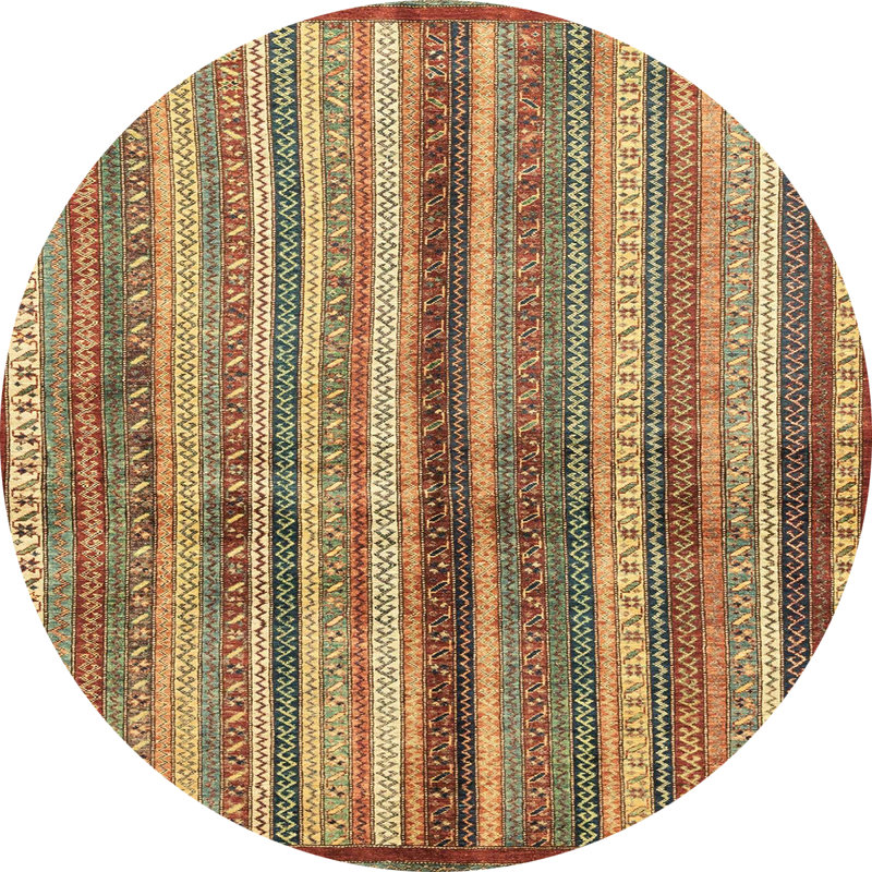 Abstract Indoor Rug, Round 5'