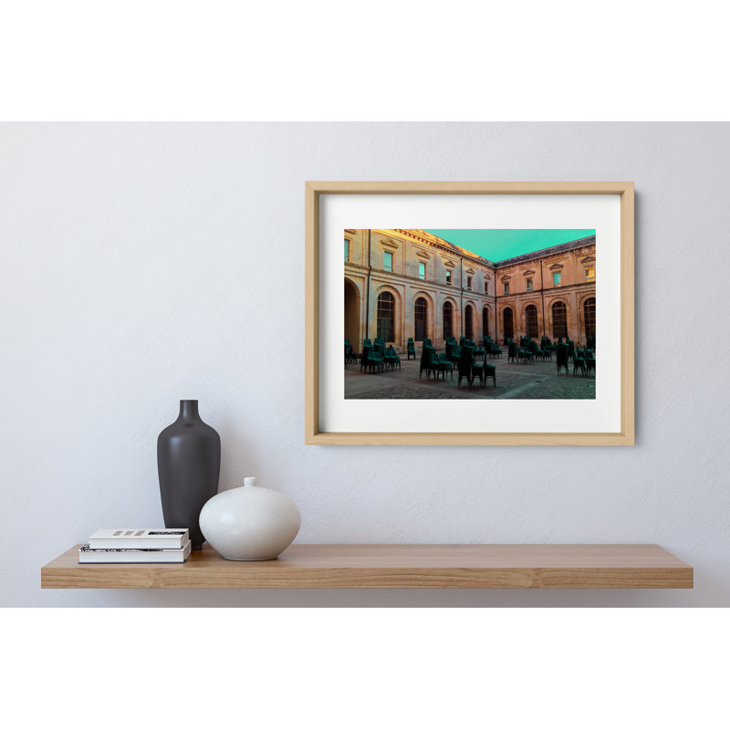 Take A Seat Print by Joseph Regan, 14" H x 16" W x 0.75" D, Natural