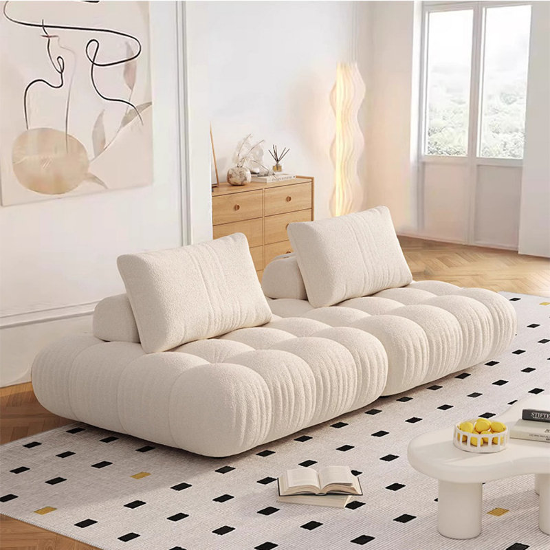 Canapé de style français crème, Blanc cassé / blanc