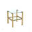 Makayiah 17.86'' W Glass Nightstand
