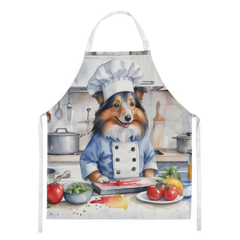 No Pattern Bib Apron