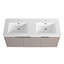 Meuble-lavabo mural avec lavabo double en résine-1970052199