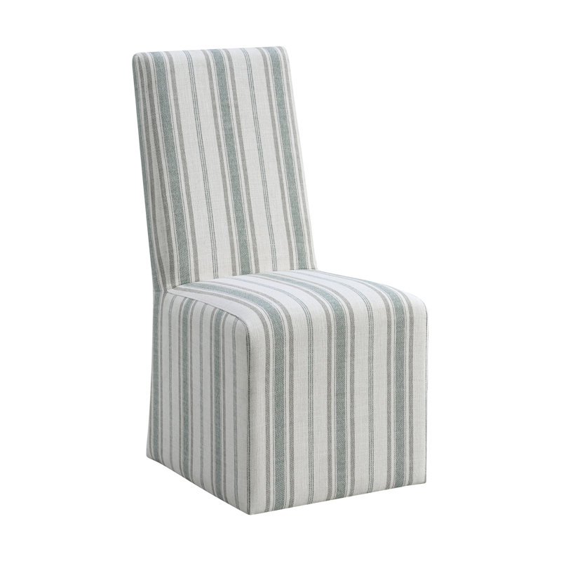 Upholstered Dining Chair with Casters