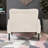 Corduroy Accent Chair with Ergonomic Design with Side Pockets, Solid Wood Frame-314486039