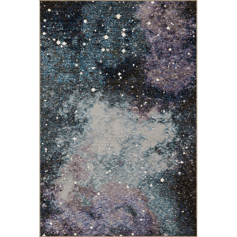 Tapis multicolore à motif abstrait galaxie à motif abstrait et créatif, Rectangle 3 pi 11 po x 5 pi 11 po