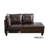 97" Wide Faux Leather Right Hand Facing Sofa & Chaise with Ottoman-70563934