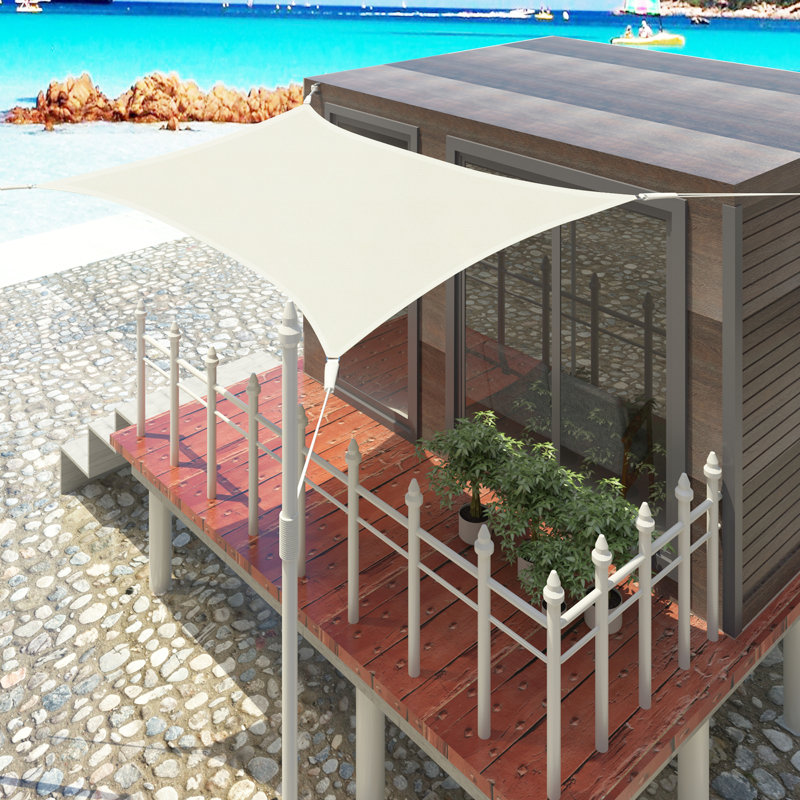 Dulac Square Shade Sail, Cream, 500cm H x 500cm W x 0.2cm D