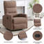 Fauteuil inclinable manuel avec chaise berçante et pivotante en tissu pour le salon-1255555792