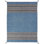 Dolley Cotton Striped Area Rug in Teal
