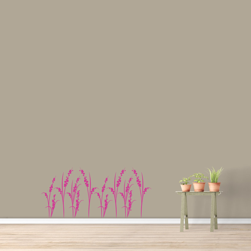 Décalcomanie murale Blossom Grass, Rose vif