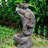 Outdoor Rock Fountain with Lights