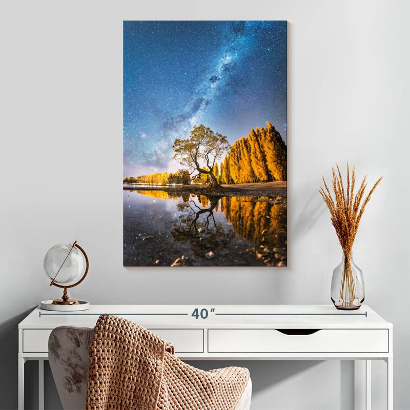 Voie lactée Oberle sur un arbre Wanaka, H 30 po x l 20 po