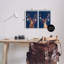 Ensemble de 2 plaques de cerf bleu marine disco par Victoria Barnes