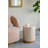 Cylindrical Accent Stool with Capiz Shell Inlay and Decorative Pedestal Base
