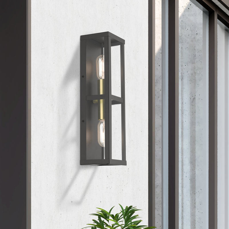 Faige Steel Wall Light, Bronze