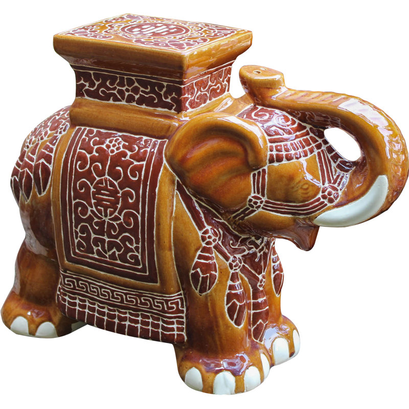Tabouret de jardin Beverie, Brun tombant