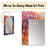 Yellow Orange Galactic Universe - Comets Unique Wall Mirror, Modern Mirror, Printed Metal Art-1174581500