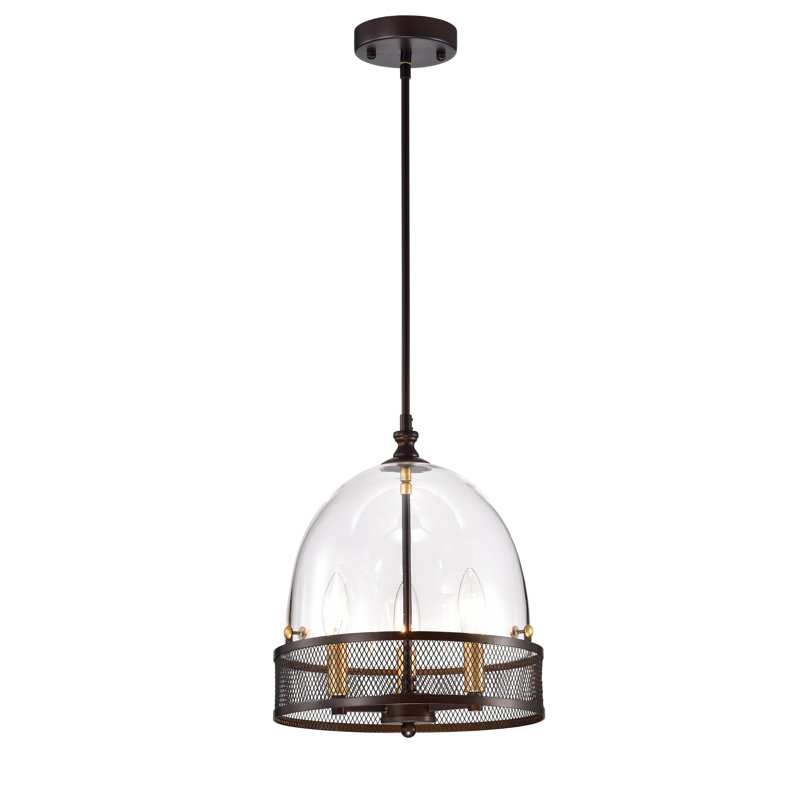 Luminaire pour dôme 3 lumières unique Switzer
