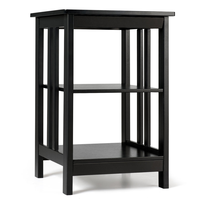Nedmond Top End Table with Storage, Black