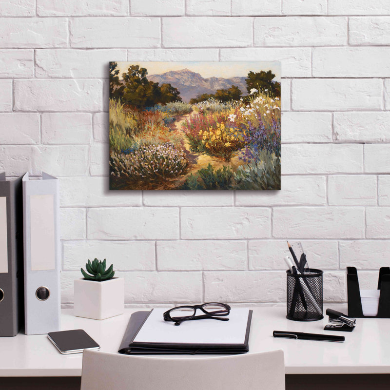 Spring Trails - peinture sur toile tendue, H 12 po x l 16 po x P 0,75 po