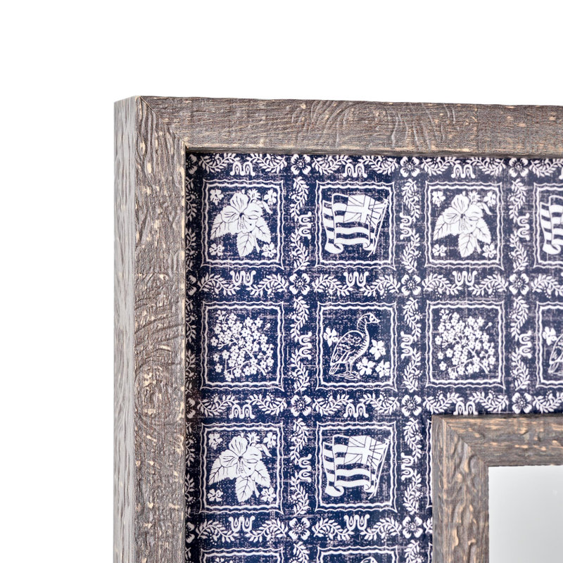 Kona Coast by Reyn Spooner Navy Lahaina Sailor Double Frame Mirror w/Lacquer - 22" x 28"