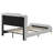Queen Size Leather Bed Frame With Wingback Headboard & Footboard, PU Upholstered Platform Bed, Solid Wooden Slats Support, Easy Assembly-592442070