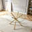 Round clear glass dining table-70560995