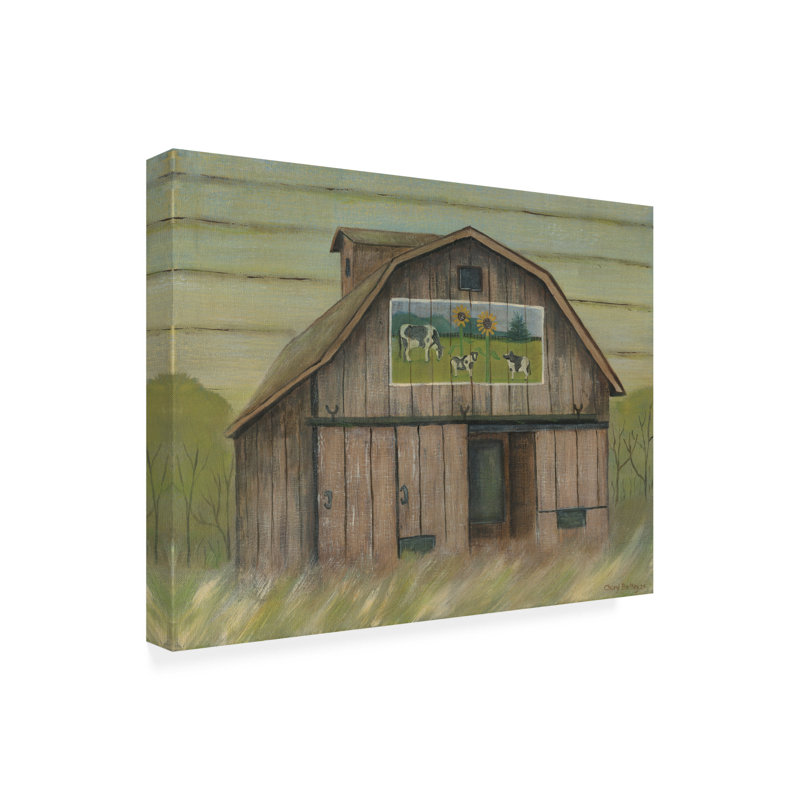Art sur toile 6 "Cole Cheryl Bartley Barn", H 14 po x l 19 po