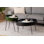 Modern Anthracite Coffee Table with Metal Legs, 31.5 x 18.5 x 31.5 Inches | 100% MDF Construction, 22 lbs Bearing Capacity | Sleek Industrial Design Perfect for Living Room & Contemporary Spaces