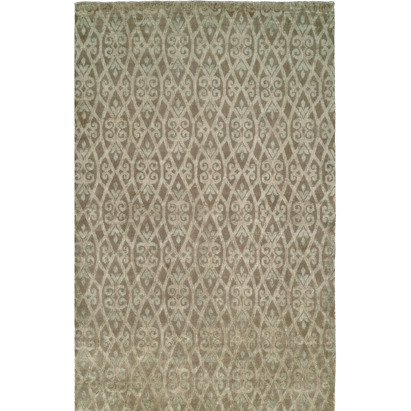 Geometric Area Rug in Beige, 6' x 9'