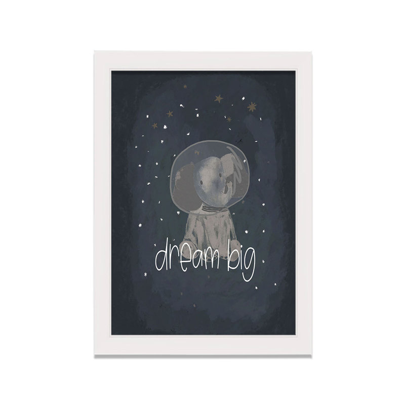 «Dream Big», art encadré, H 30 po x l 20 po x P 1 po