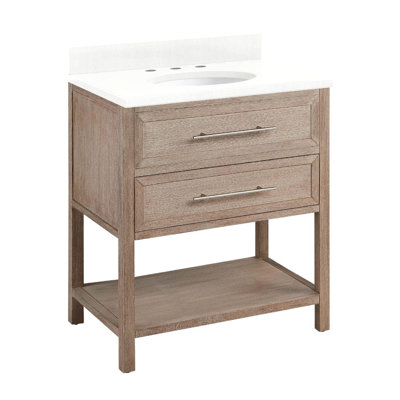 30" Robertson Single Bathroom Vanity Set with Oval Undermount Sink