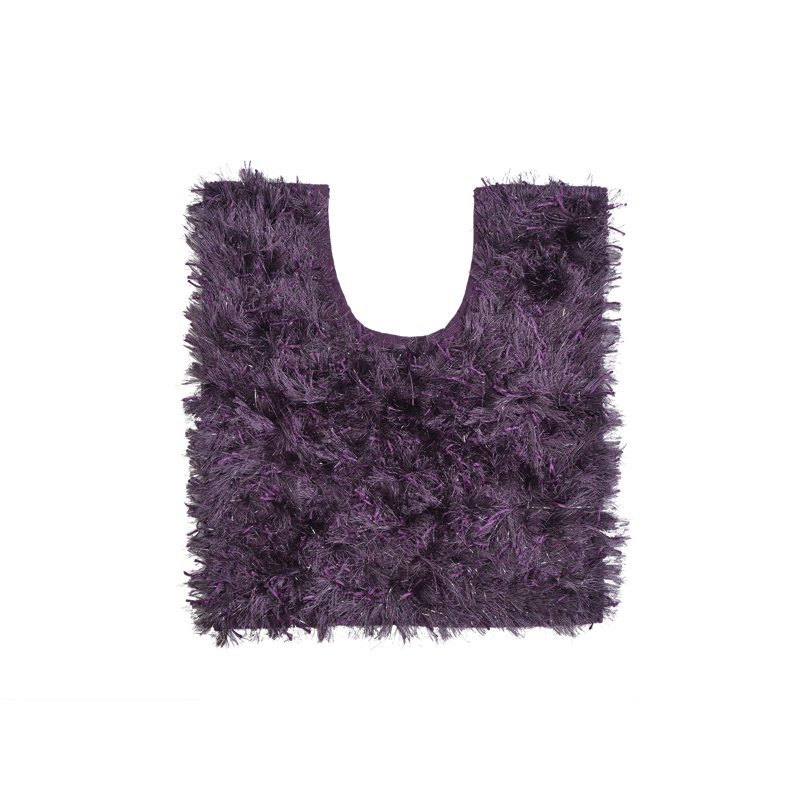 Alisande Sparkle Pedestal Mat, Purple