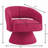 Upholstered Velvet Round Swivel Barrel Chair-33521076