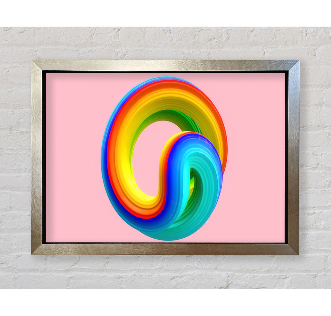 The Rainbow Swirl Paste - Einzelner Bilderrahmen Kunstdrucke