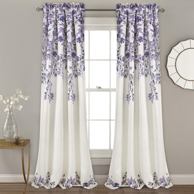 Floral Vine Printed Curtains