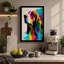 Vibrant Basset Hound Modern - Print-660244853-660244874