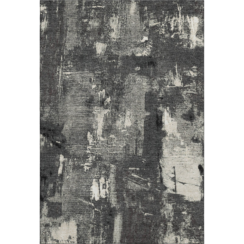 Premium Machine Washable Natoma AMF989 Abstract Rug, Rectangle 10' x 14'