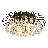 4-Light 17.71" Unique Semi Flush Chandelier with Crystal Accents