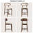 Upholstered Solid Wood Dining Chair With Footrest - Stylish And Comfortable Side Chair-393111504