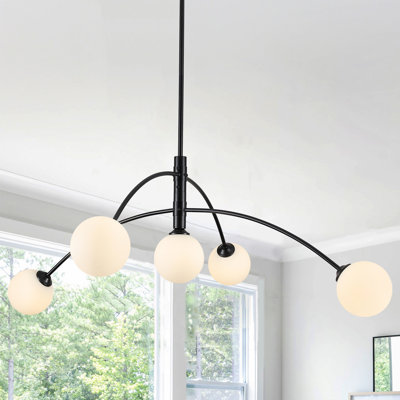 5 - Light Dimmable Modern Linear Chandelier