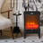 Electric Fireplace Space Heater Stove, 1500W Freestanding Fireplace with 3D Realistic Flame Effect