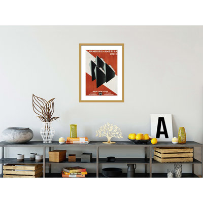 Hamburg-Amerika Linie Poster by Henning Koeke -Framed Giclee Print