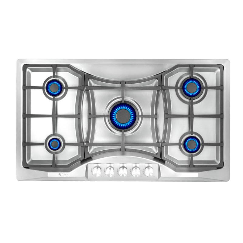 Empava 36" Stainless Steel 5 Burner Cooktop